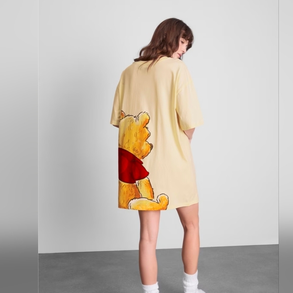 Disney’s Winnie the Pooh Sleep Tee Nightgown Pajama Dress - Picture 3 of 4